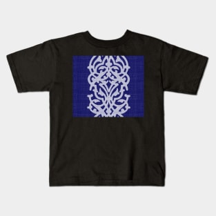 Indigo Large Arabesque Kids T-Shirt